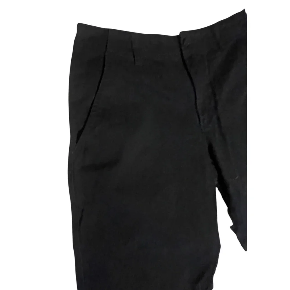 Plugg Mens Black Chino Shorts Cotton Casual Everyday Size 34